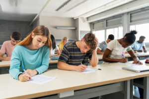 Learning strategies help with exam writing.